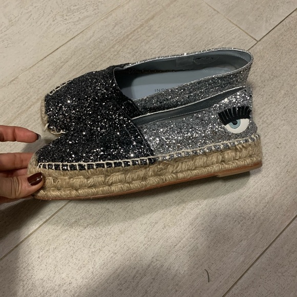 Chiara Ferragni colorblock espadrille sz 38 - Picture 5 of 9